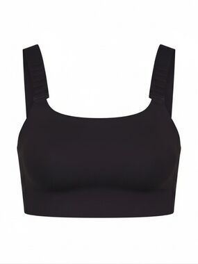 Skims Nike SKIMS Matte Wide Strap Sports Bra Obsidian Black 32D